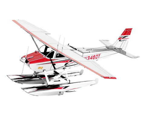 Hidroavión Cessna 182: Rompecabezas Metálico 3D