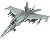 F/A-18 Super Hornet: Rompecabezas Metálico 3D
